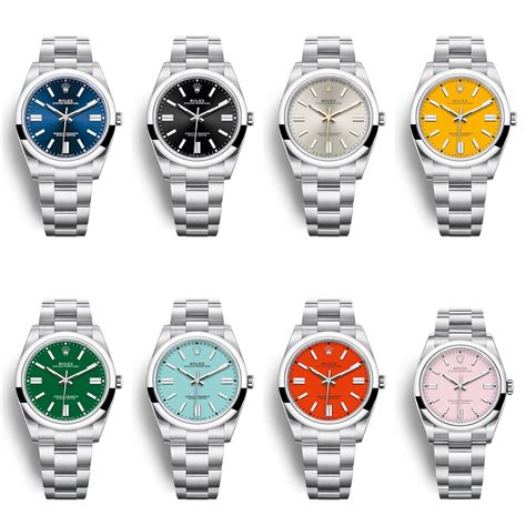 rolex oyster perpetual color